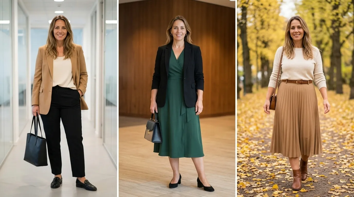 11 Plus Size Work Outfits for Women Over 40