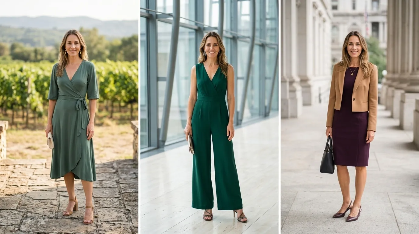 11 Wedding Guest Outfits for Women Over 40